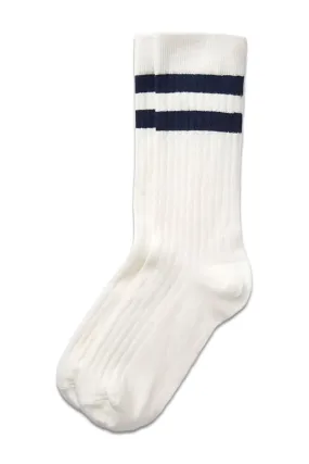 Organic Cotton Ribbed Stripe Socks